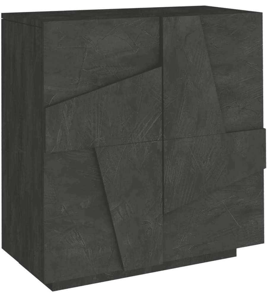 Web Furniture Scarpiera Moderna 2 Ante Grigio 81x39,2x86 cm - PING