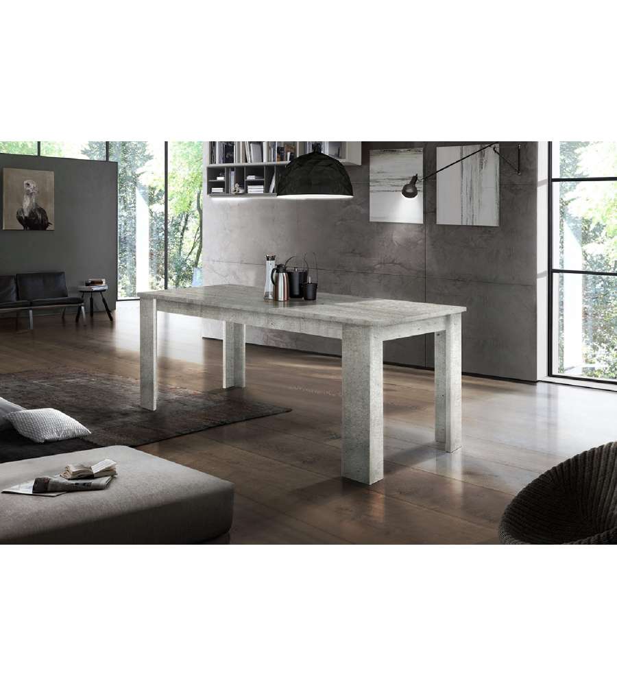 Tavolo Jesi 160 Allungabile Design Moderno Cemento