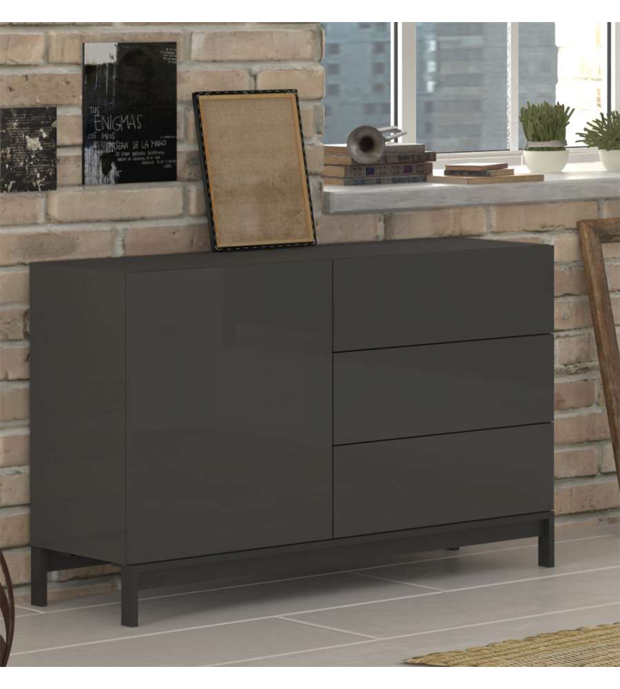 Offerta La Credenza Da 1 Anta E 3 Cassetti Metis Tro