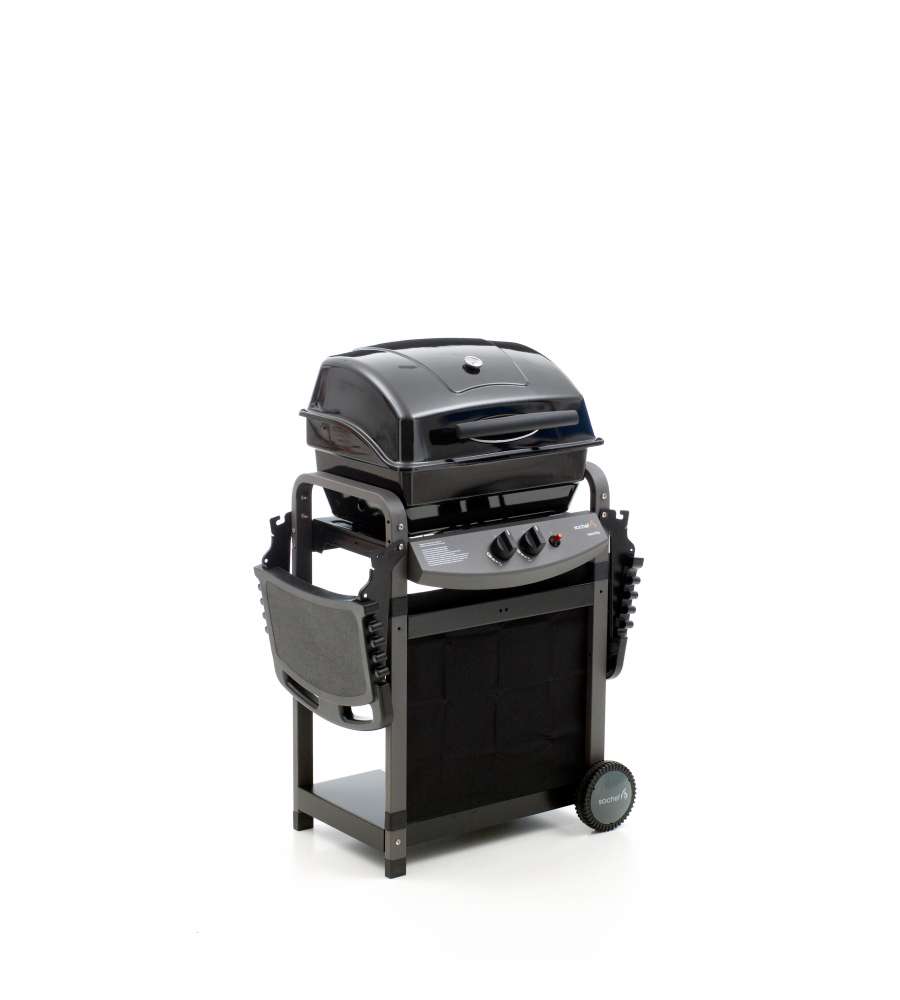 Sochef Barbecue a Gas Saporillo 2 Fuochi Pietra Lavica 51x37cm