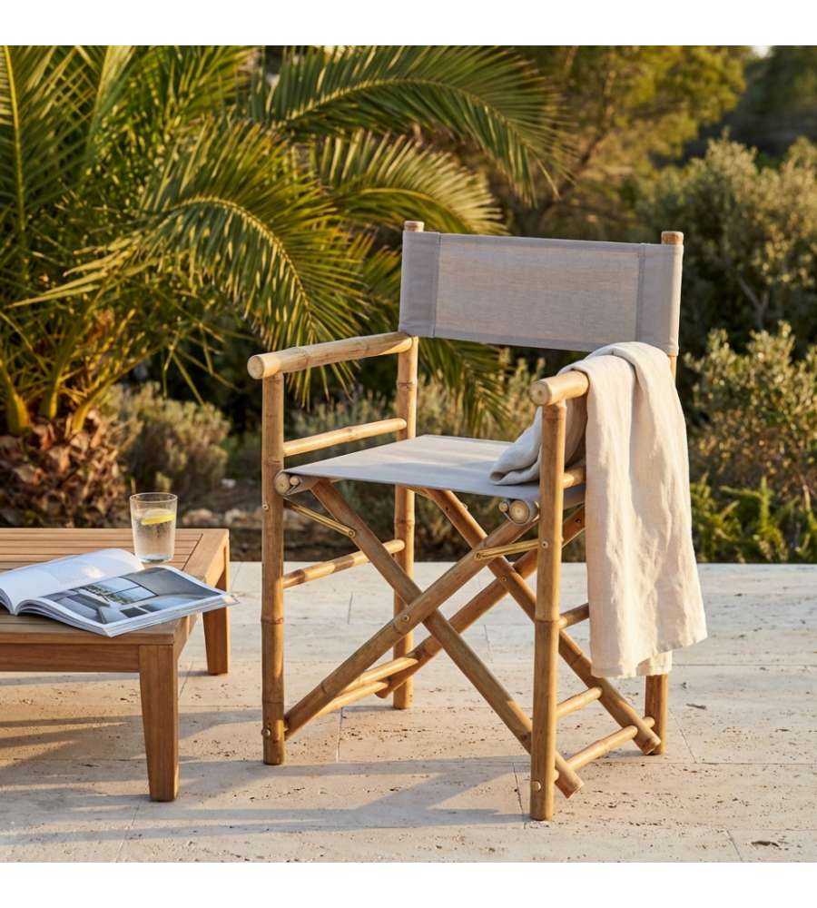Cosma Sedia Regista in Bamboo Marrone 58x44x88 cm Design Rettangolare