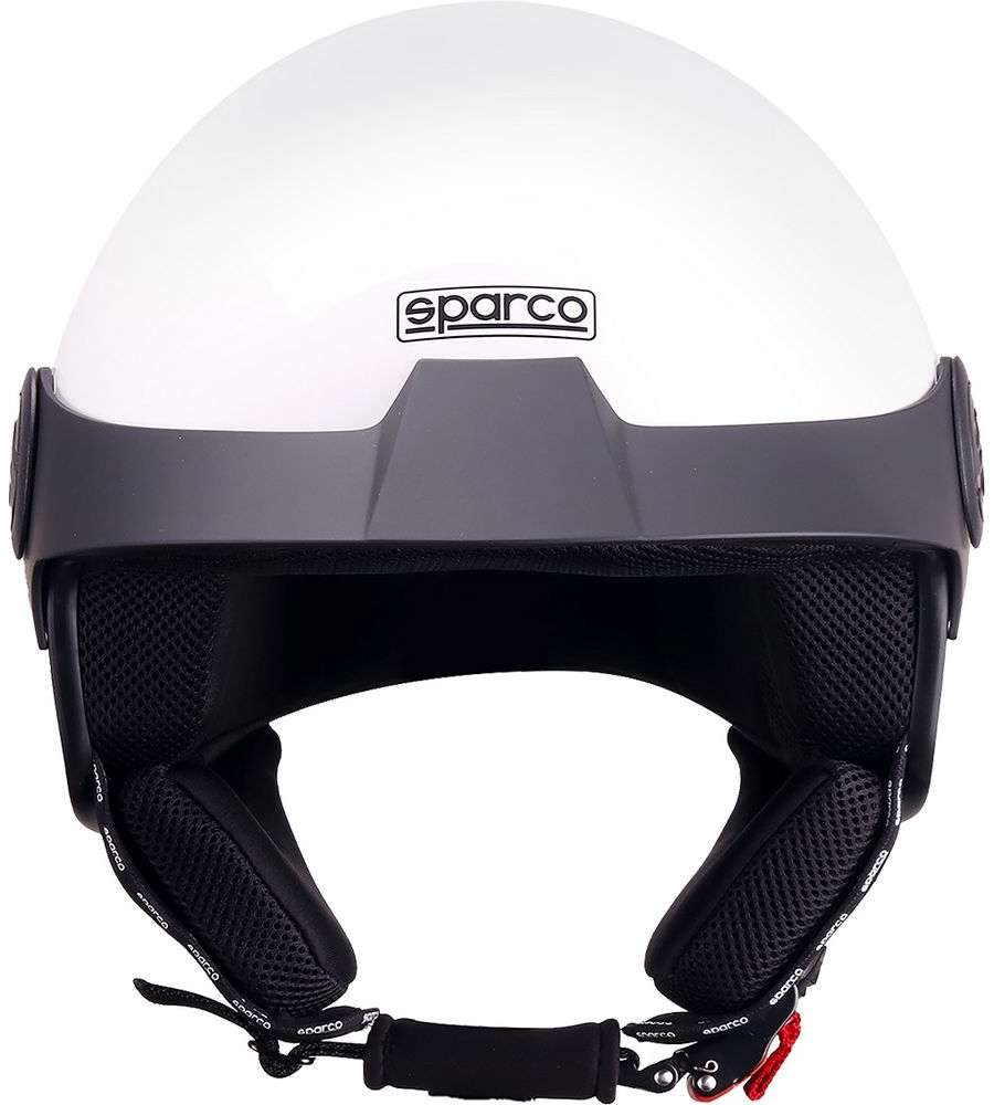 Casco Demi-jet Con Peak Per Moto Sparco Con Calotta In Abs Taglia M