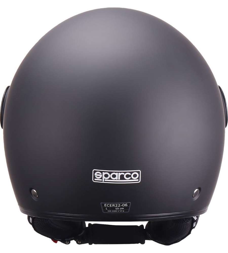 Casco Demi-Jet con Peak per moto Sparco con calotta in ABS Taglia S