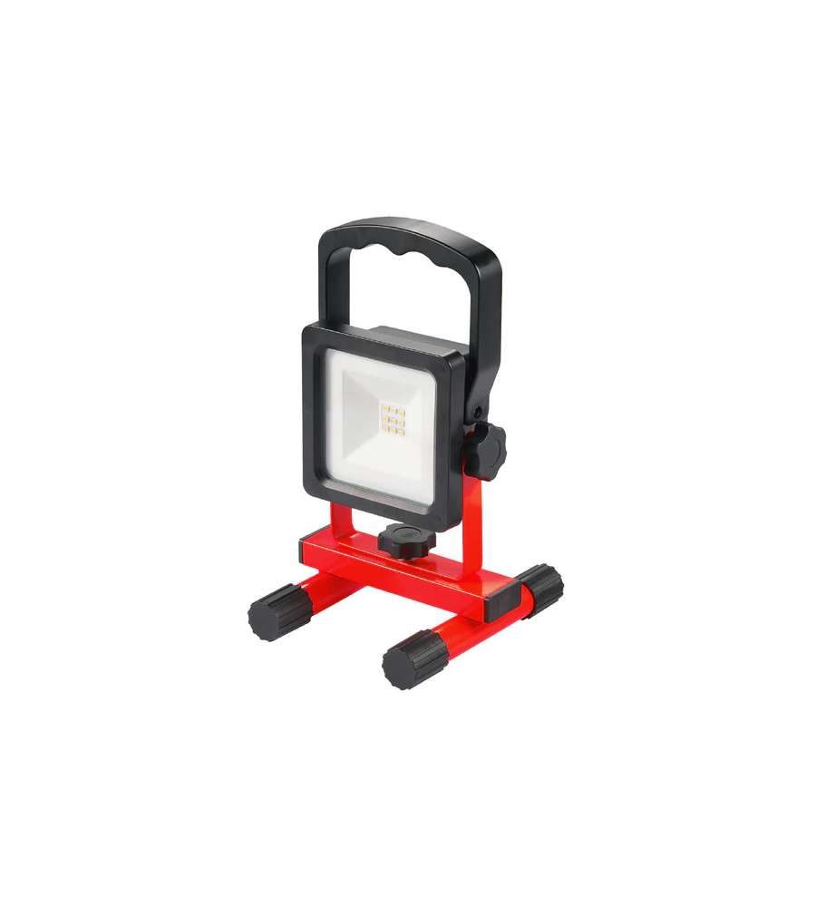 Faretto LED ricaricabile 10W 900 lumen portatile bianco freddo IP54