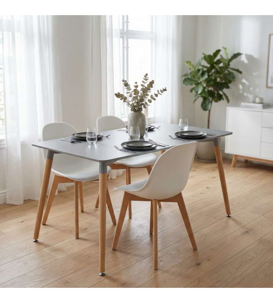 Cosma Tavolo da Giardino Rettangolare 120x80 cm Grigio Moderno