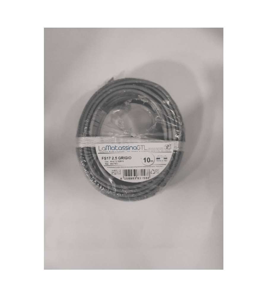 Go-At Topline Cavo unipolare FS17 2,5 mm� grigio 10 metri per installazione fissa