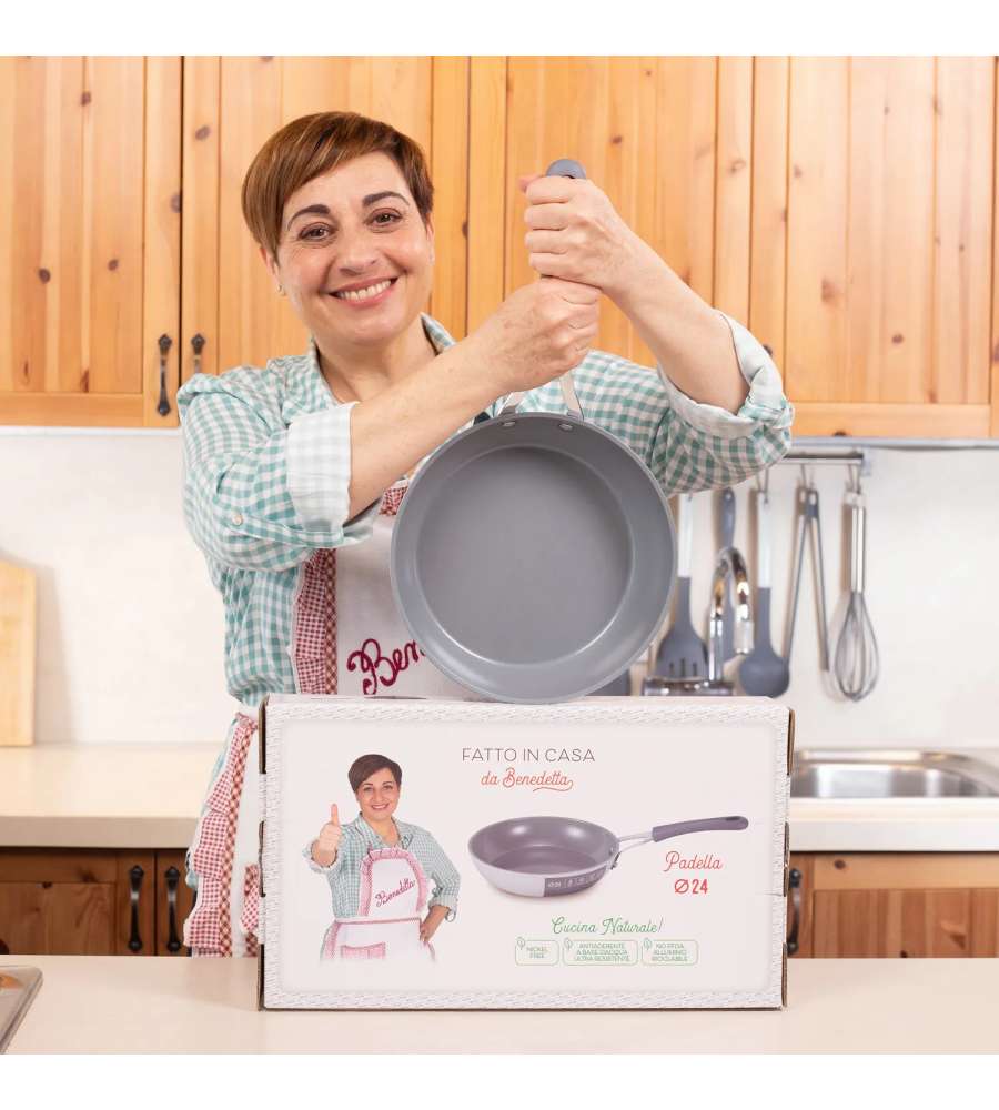 Fatto in casa da Benedetta Padella Grigia Antiaderente Induzione 24 cm