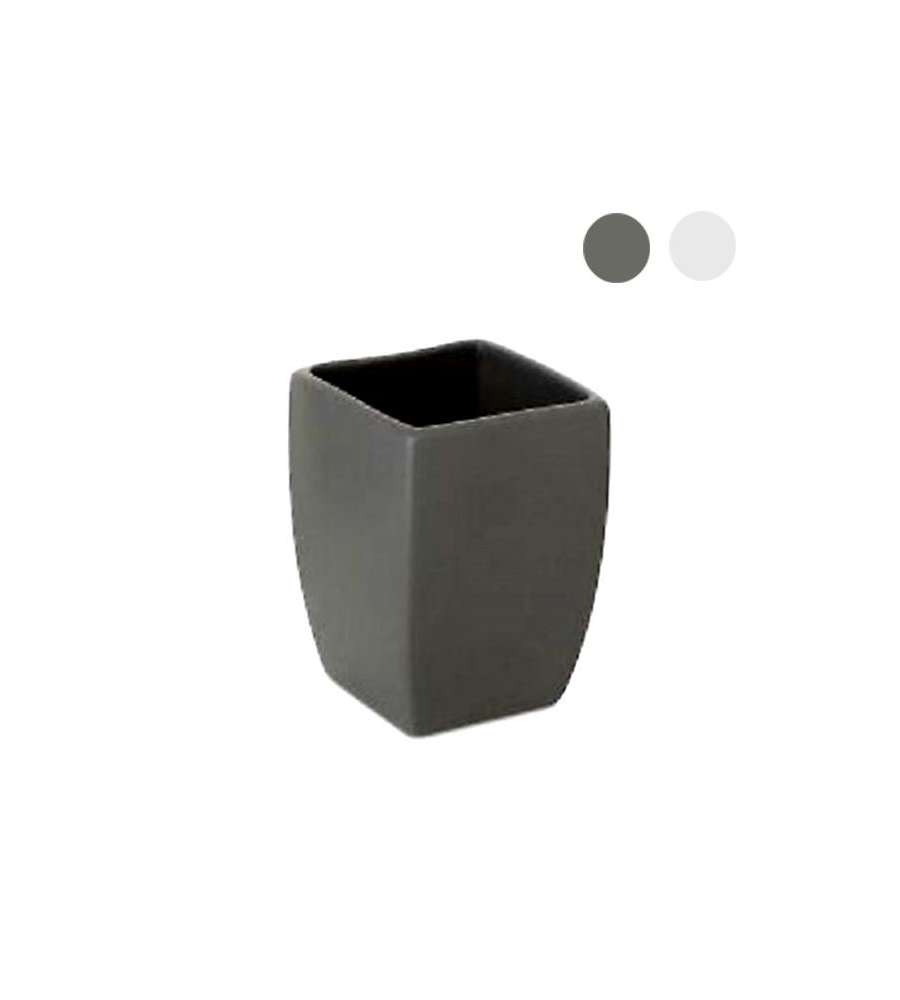 Bicchiere Bagno Thai Antracite   Cm 7,5 H 10 Tatay