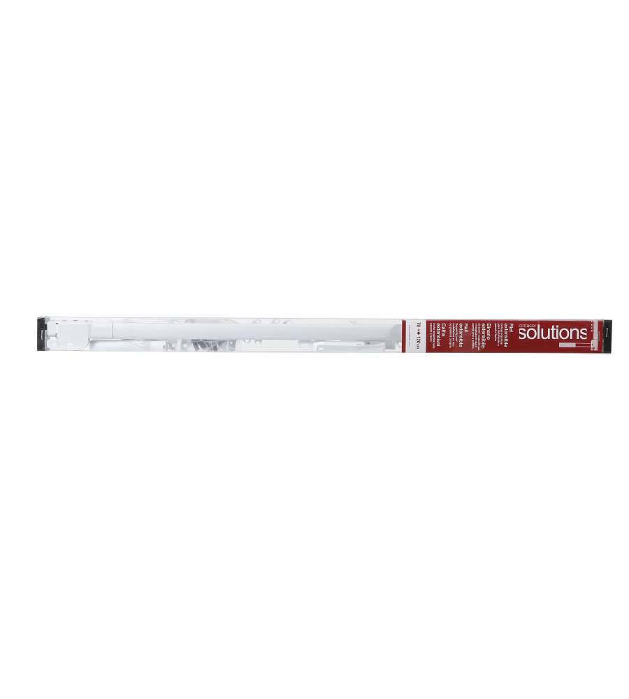 Binario rinforzato estensibile 70-120 cm Bianco