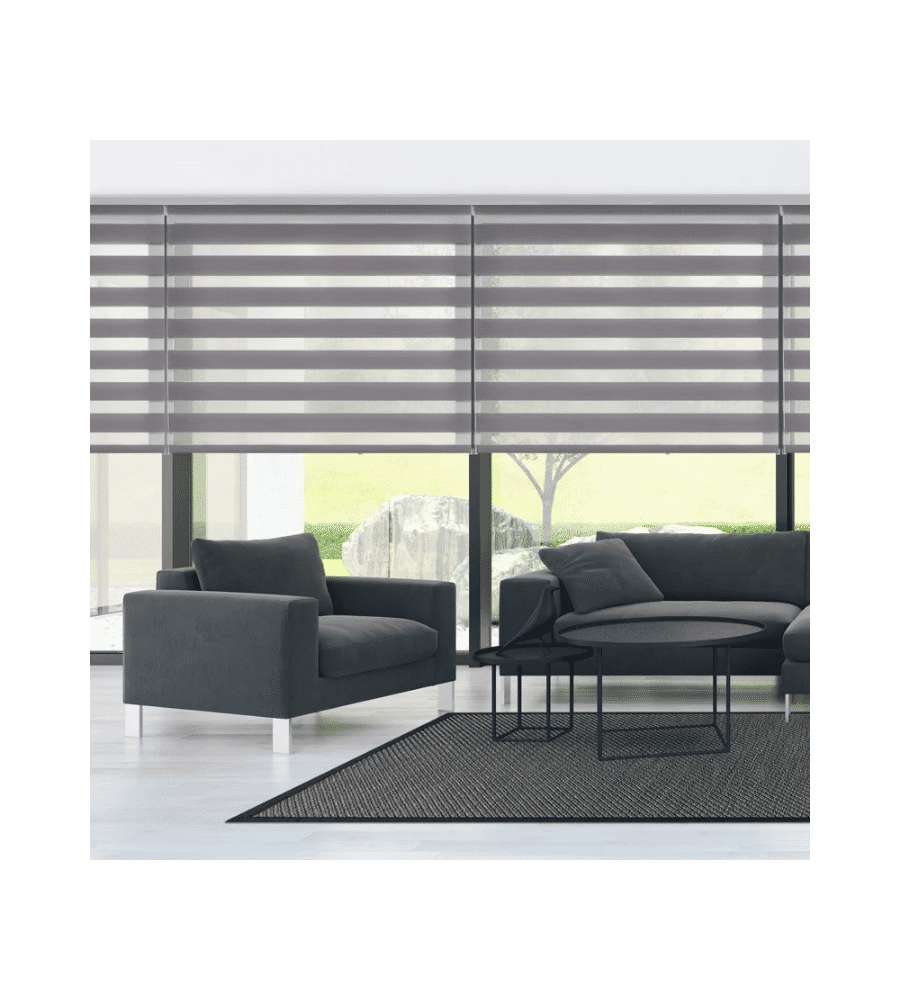 STORPLANET Tenda a rullo giorno/notte argento 140x180 cm per interni