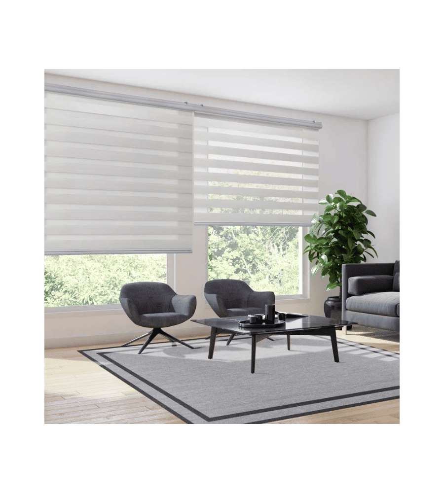 Stor Planet Tenda a Rullo Giorno/Notte Lino 200x250 cm Trasparente