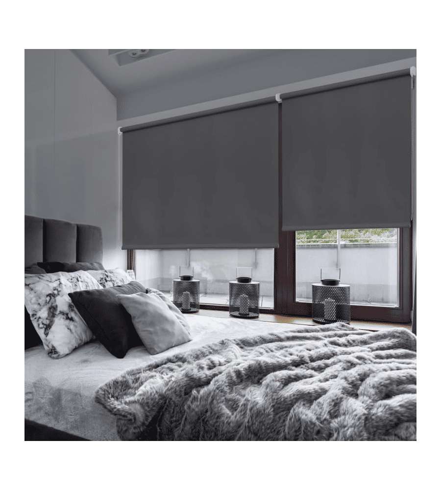 STOR PLANET Tenda a Rullo Oscurante Grigio 140x180 cm per Interni