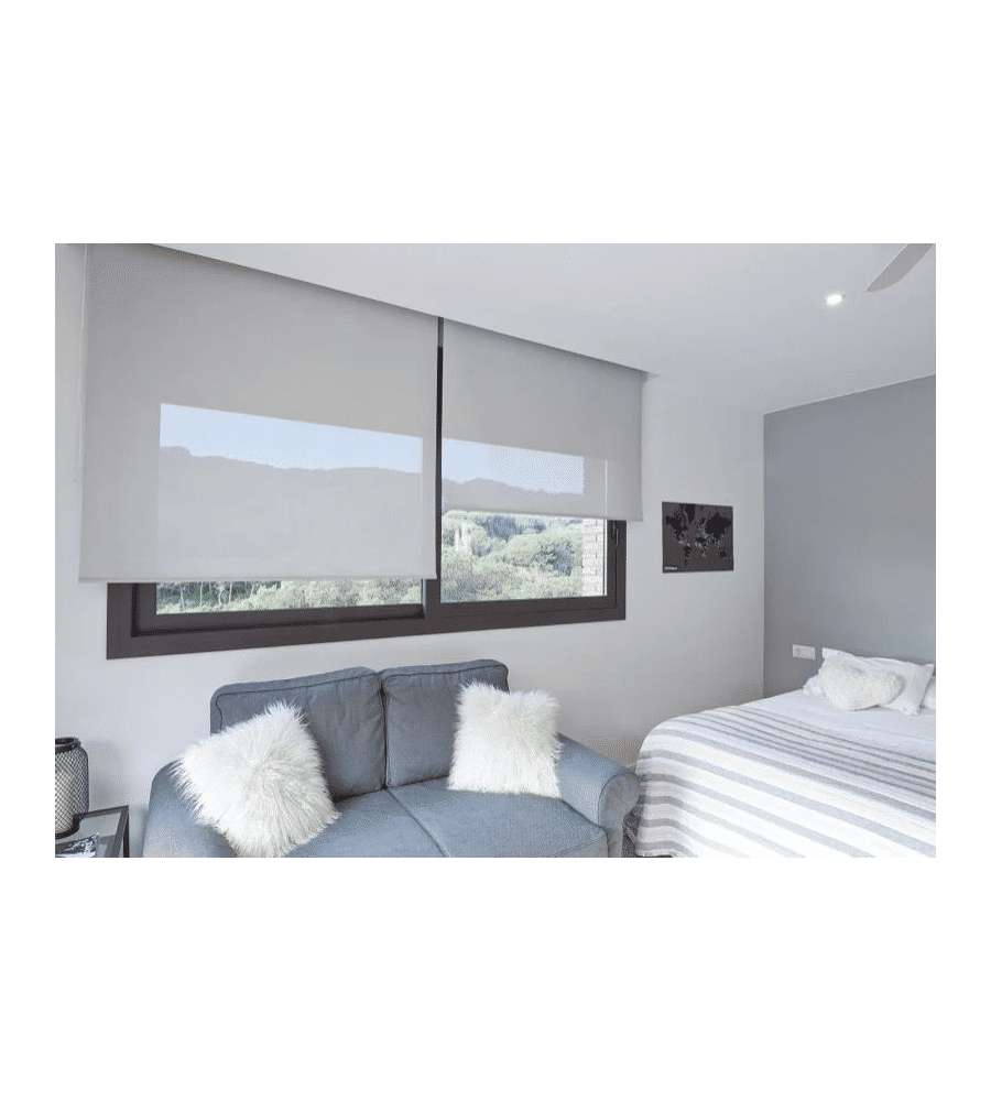 STOR PLANET Tenda a rullo Screen Grigio 140x250 cm per Interni Filtrante