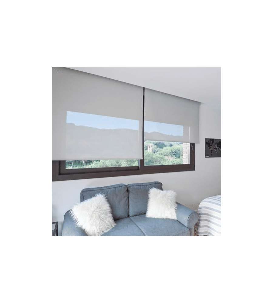 STOR PLANET Tenda avvolgibile grigia 60x180 cm con tessuto Screen