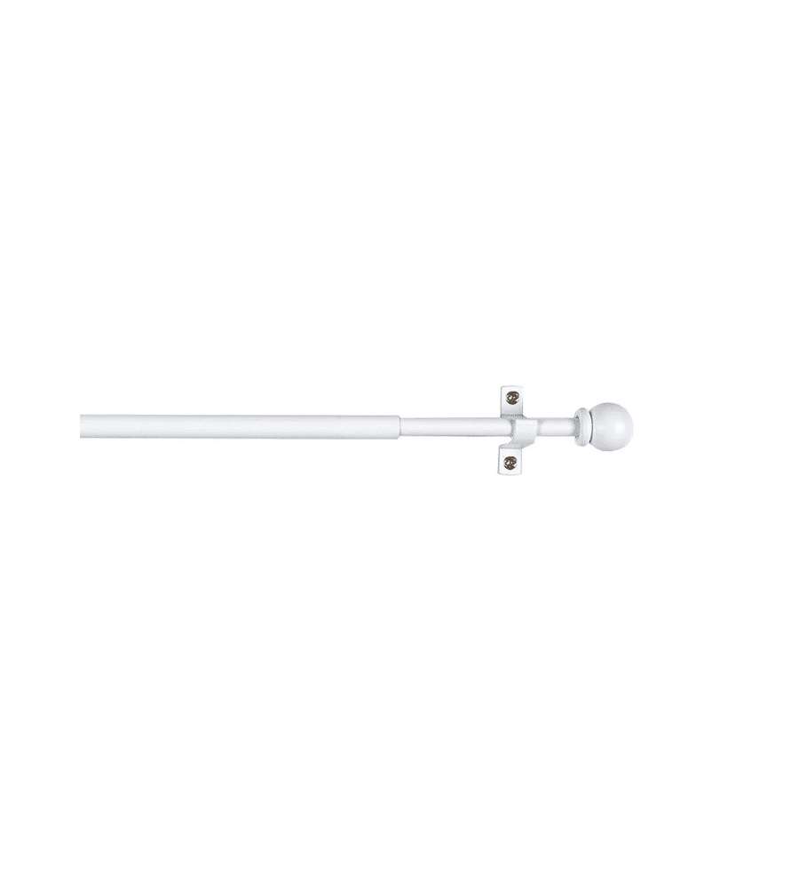 Stor Planet Porta Tenda Estensibile 120-215 cm Metallo Bianco Design Sfera