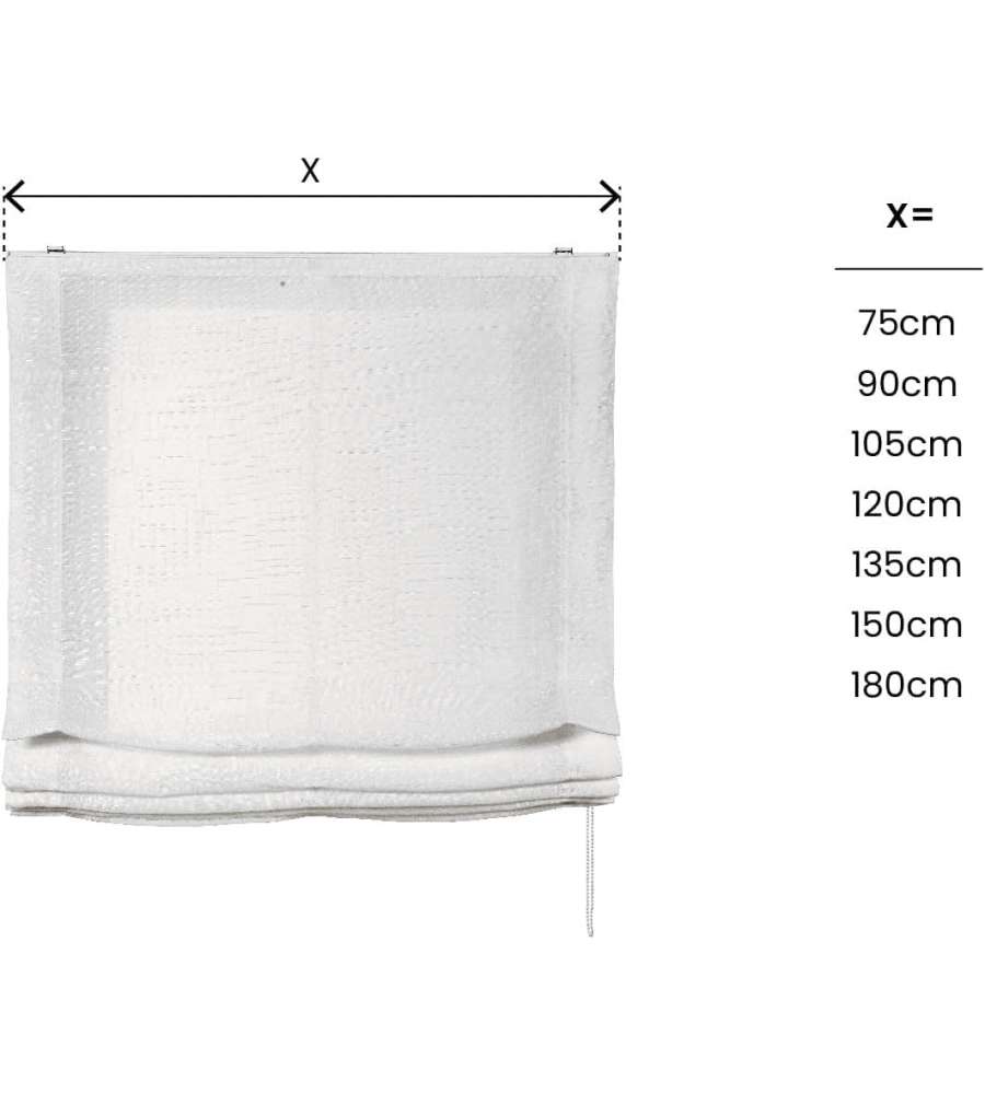 STOR PLANET Tenda a Pacchetto Bianca 180x250 cm per Finestra e Porta