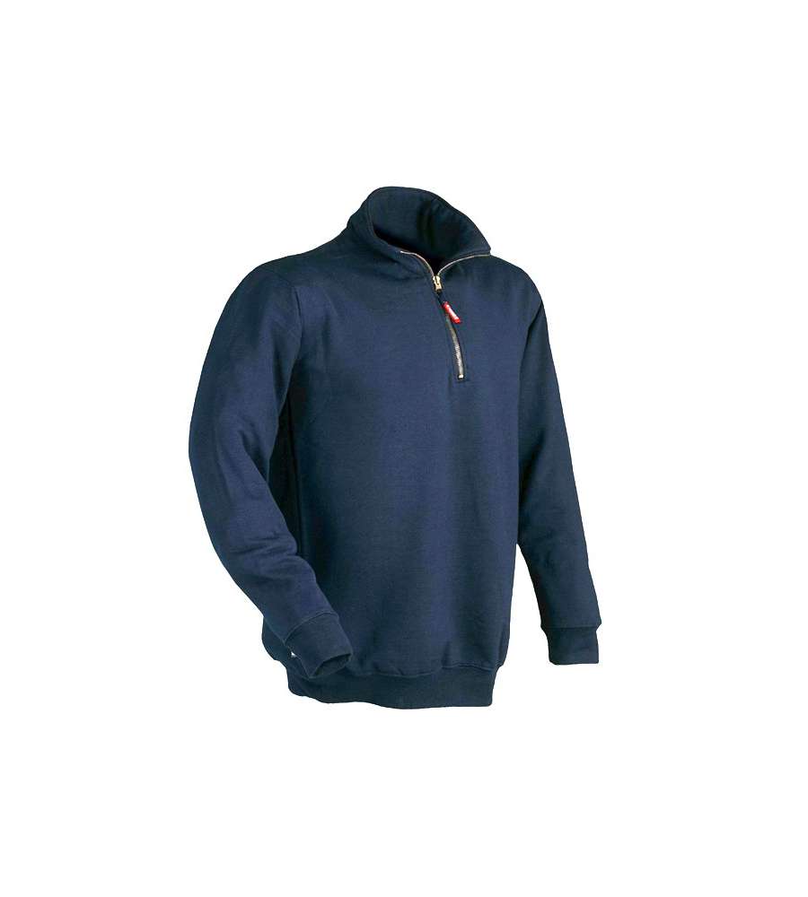 Felpa Zip Corta Blu M                  Verena Issa