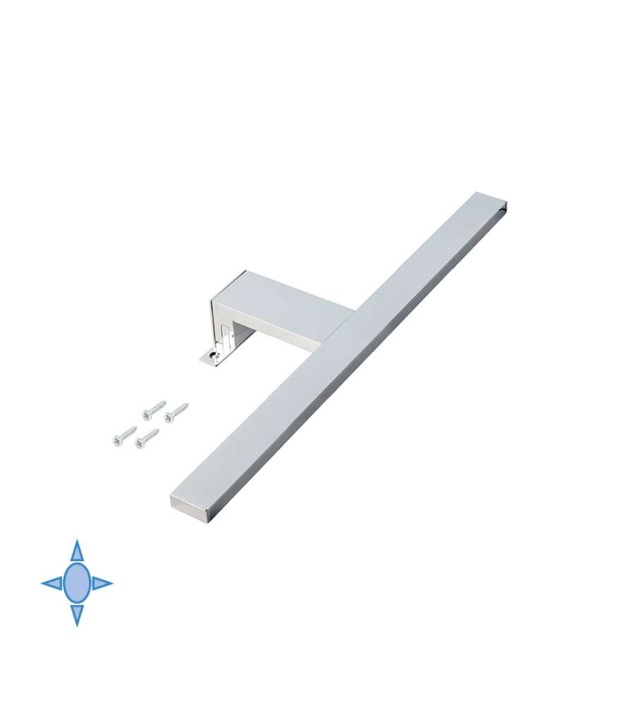 Emuca Applique Led Per Specchio Di Bagno, 450 Mm Aquarius