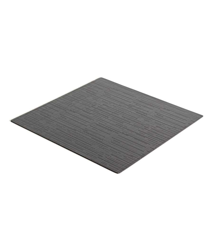 Emuca Tappetino antiscivolo per cassetti, Effetto Net, Plastica grigio antracite, Tecnoplastica 1 UN