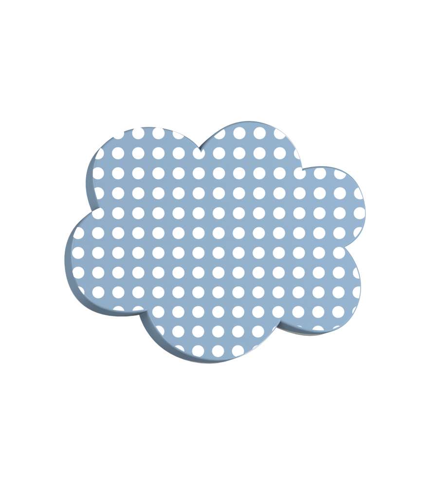 Kd Finale Modello Nube Pois Azzurro