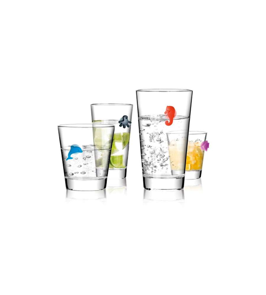 Offerta Segna Bicchieri Mydrink 12 Pezzi Oceano