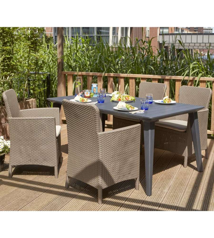 Keter Sedia da Esterni Miami Cappuccino 216833