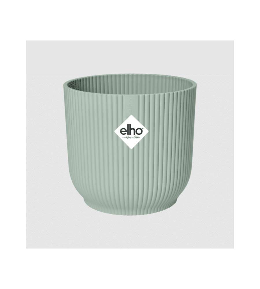 Elho Vaso Vibes Fold Rotondo Verde Sorbetto � 16 cm per Piante Interni