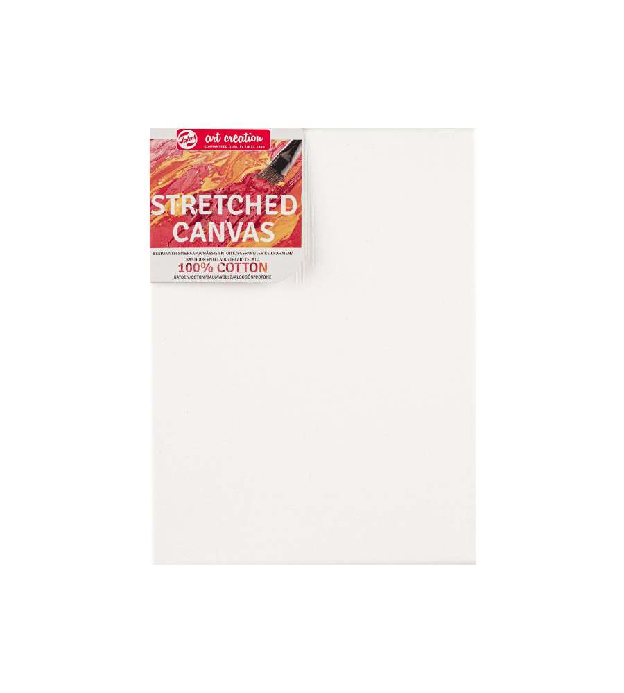 Talens Art Creation Tela di Cotone 18x24 cm Bianco per Pittura Olio e Acrilico