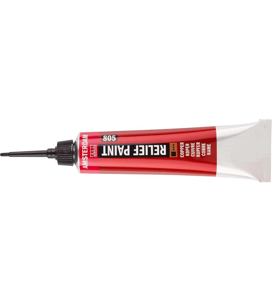 Amsterdam Pittura Acrilica 20 ml Bianco per Effetti a Rilievo su Rame