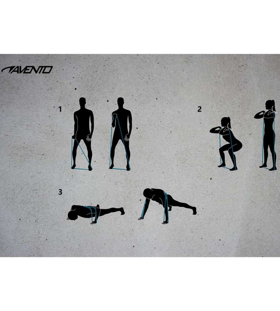Avento Fascia Elastica per Fitness in Lattice Dura
