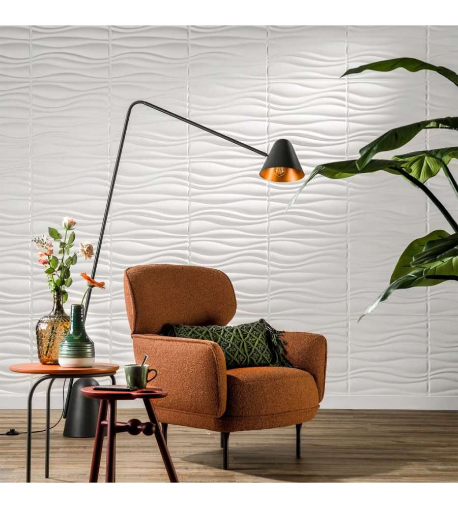 WallArt Pannelli a Parete 3D Waves 12 pz GA-WA04