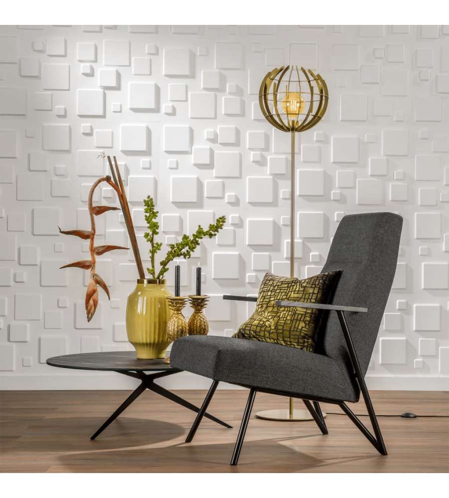 WallArt Pannelli a Parete 3D Squares 12 pz GA-WA09