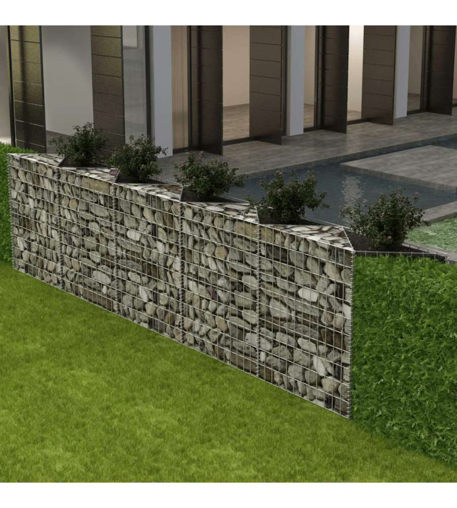 Gabbione in Rete in Acciaio Zincato 300x30x100 cm