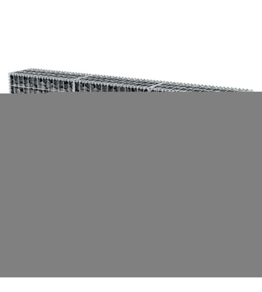 Gabbione in Rete in Acciaio Zincato 200x30x100 cm