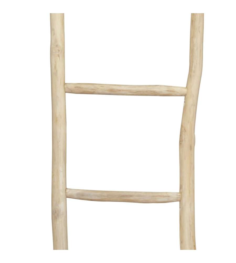 Portasciugamani con 5 Pioli in Legno di Teak 45x150 cm Naturale