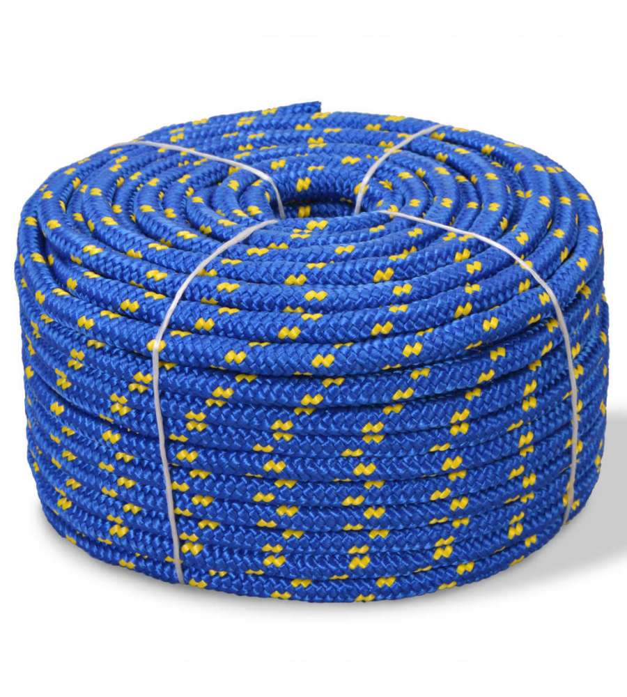 Corda Nautica In Polipropilene 8 Mm 100 M Blu