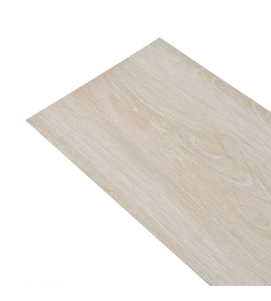 Listoni Pavimenti Non Autoadesivi Pvc 5, 26mq 2mm Rovere Bianco