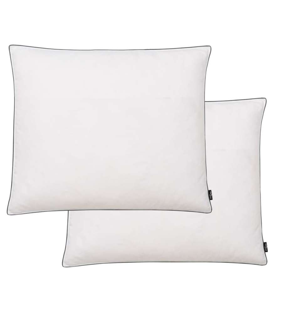 Cuscini 2 pz in Mix di Piume 70x60 cm Bianchi