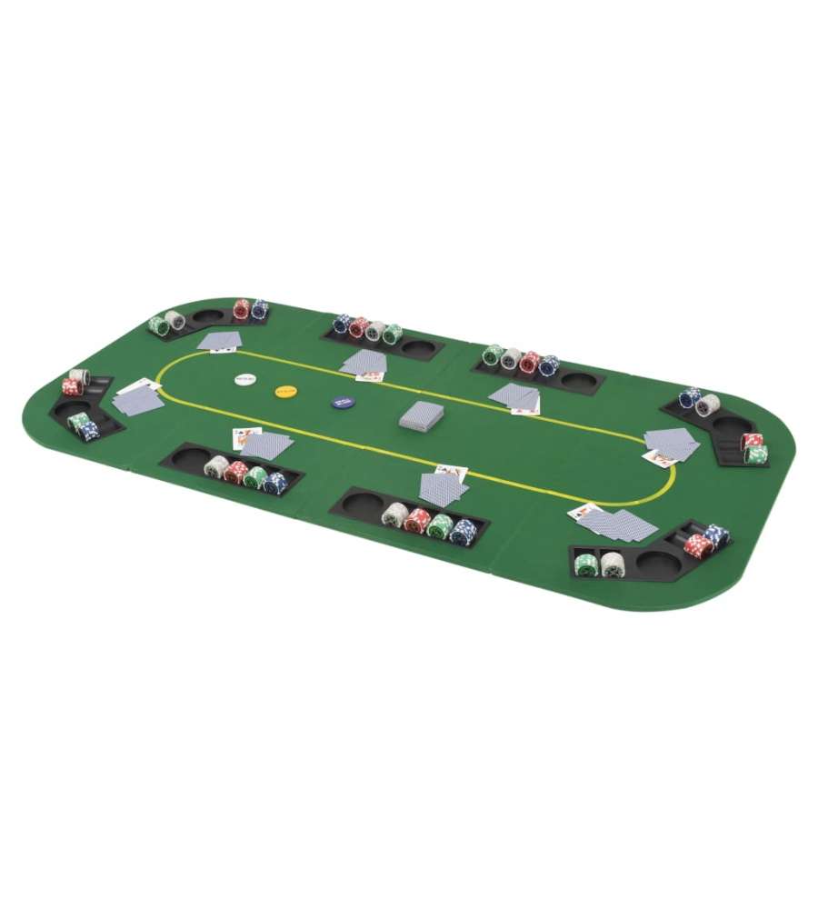 Tavolo Da Poker Pieghevole In 4 8 Giocatori Rettangolare Verde