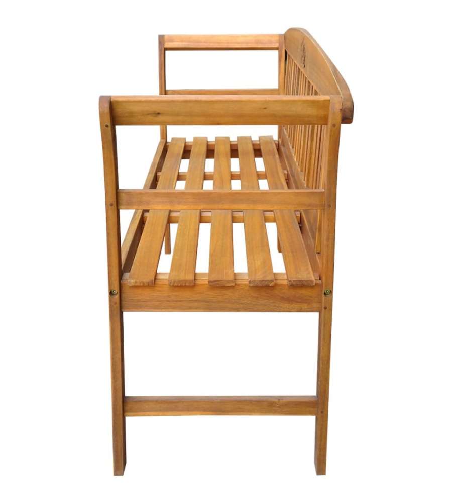 Panchina da Giardino 157 cm in Legno Massello d'Acacia