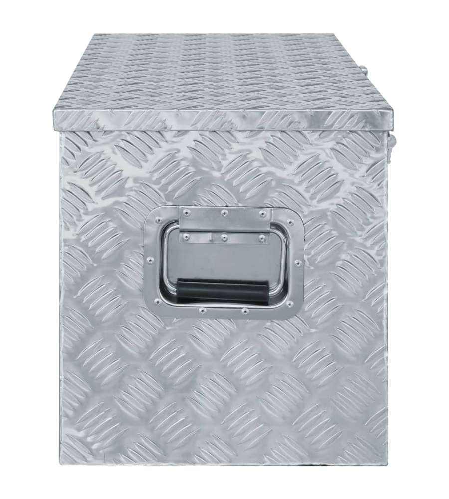 Cassetta in Alluminio 110,5x38,5x40cm Argento