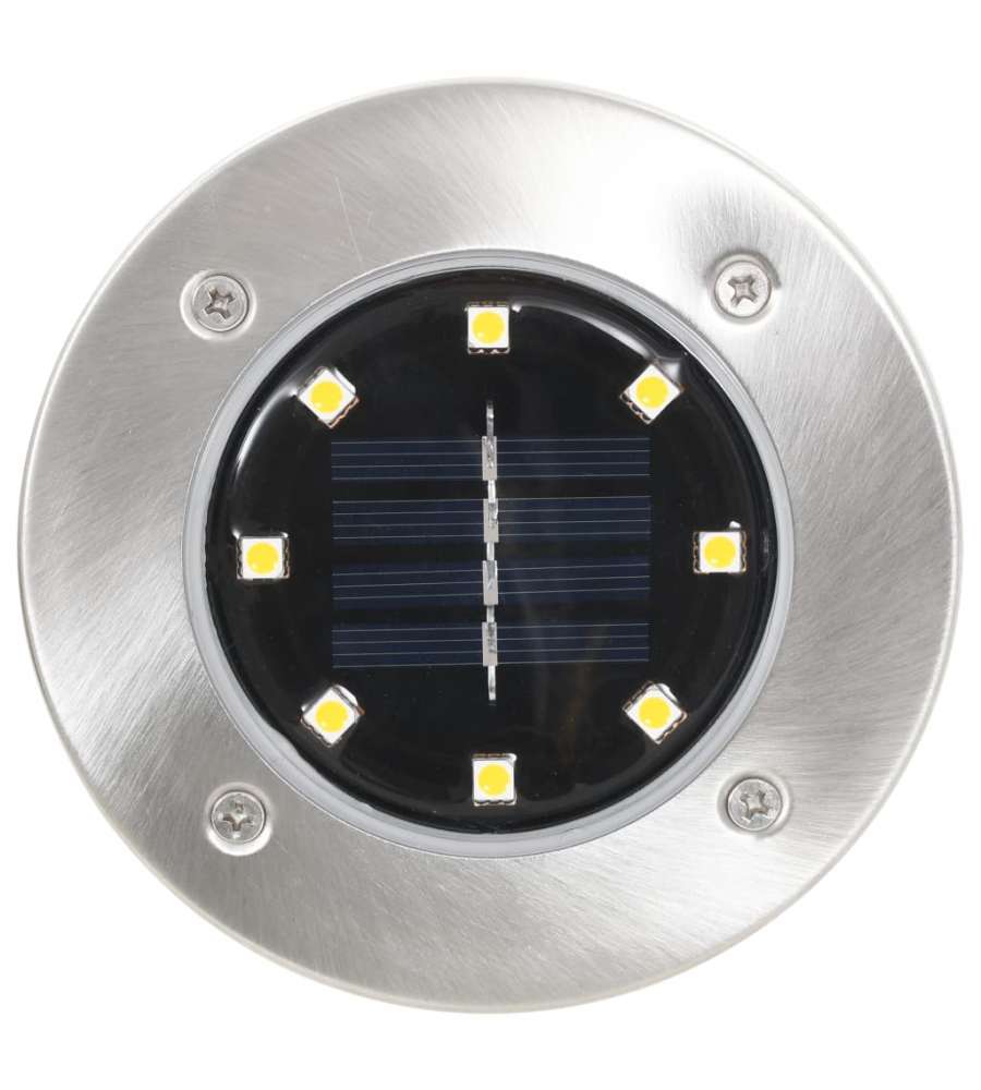 Lampade Solari da Terra 8 pz Luci a LED Bianche