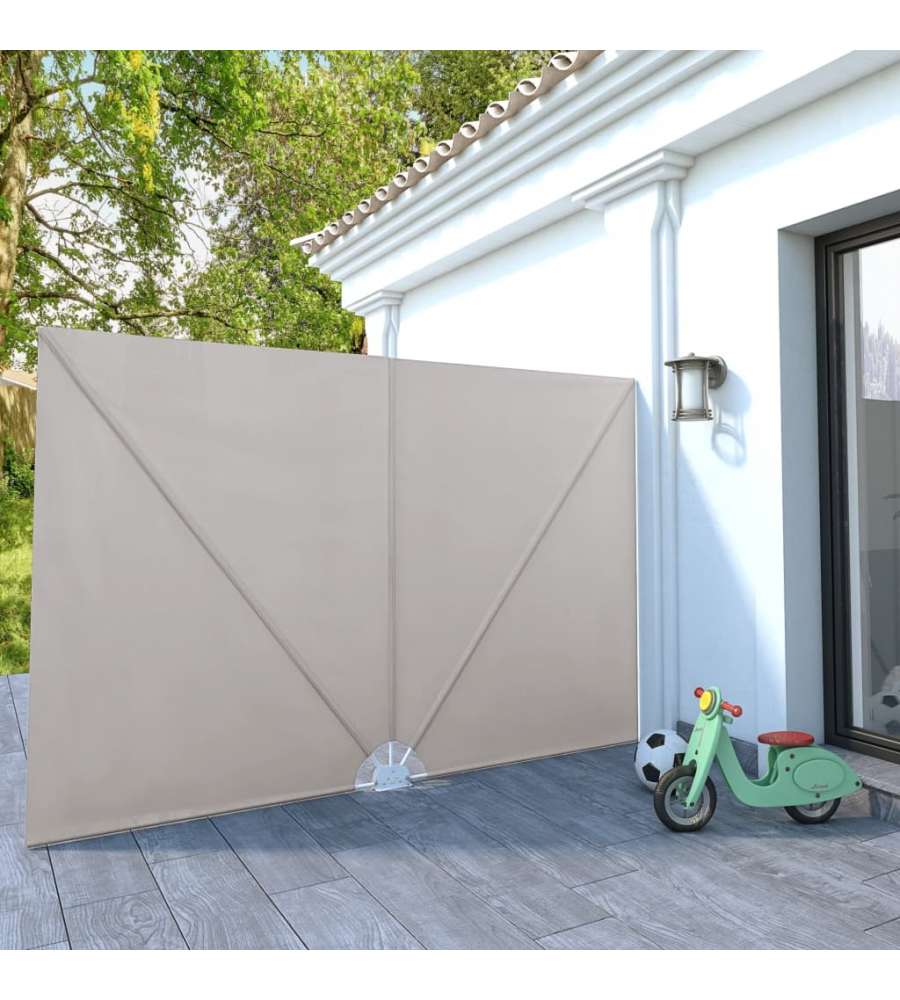 Tenda Laterale per Terrazza Pieghevole Crema 300x200 cm