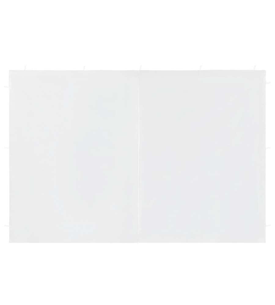 Parete per Tendostruttura in PE 2 pz con Cerniera Bianco