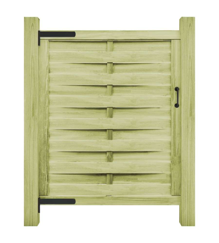 Cancello da Giardino in Legno Impregnato 100x125 cm Verde 45310