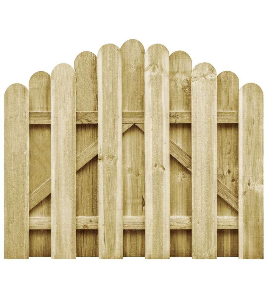 Cancello da Giardino in Pino Impregnato 100x75 cm