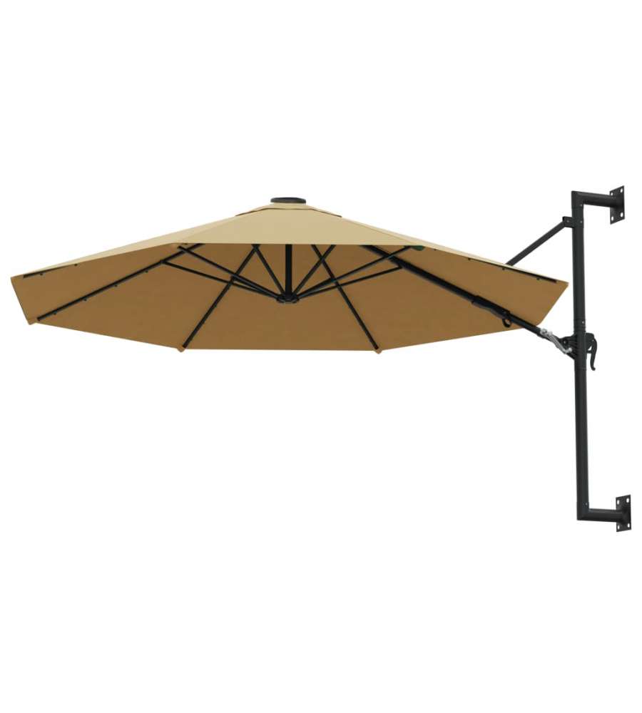 Telo Di Ricambio Per Ombrellone VidaXL Antracite 300 Cm – Poliestere UV Resistant, 6 Stecche
