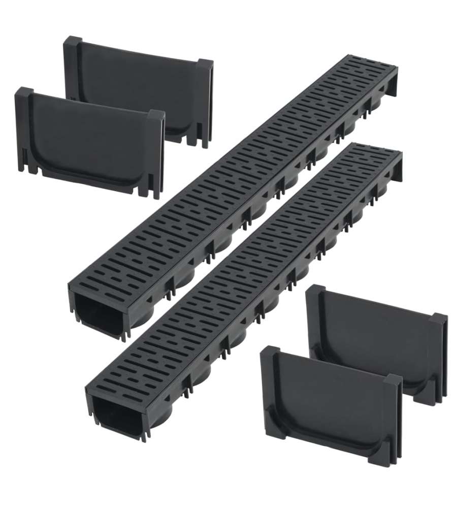 Canalette di Drenaggio in Plastica 2 m