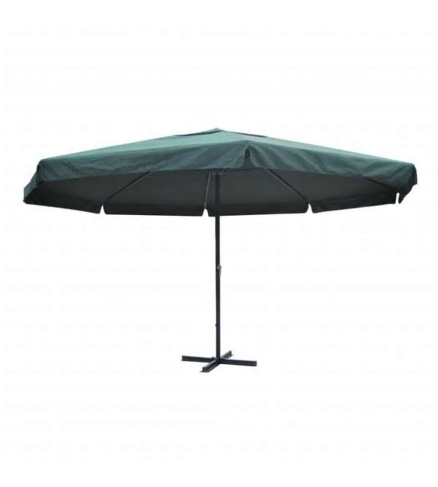 Ombrellone verde in alluminio 500 cm