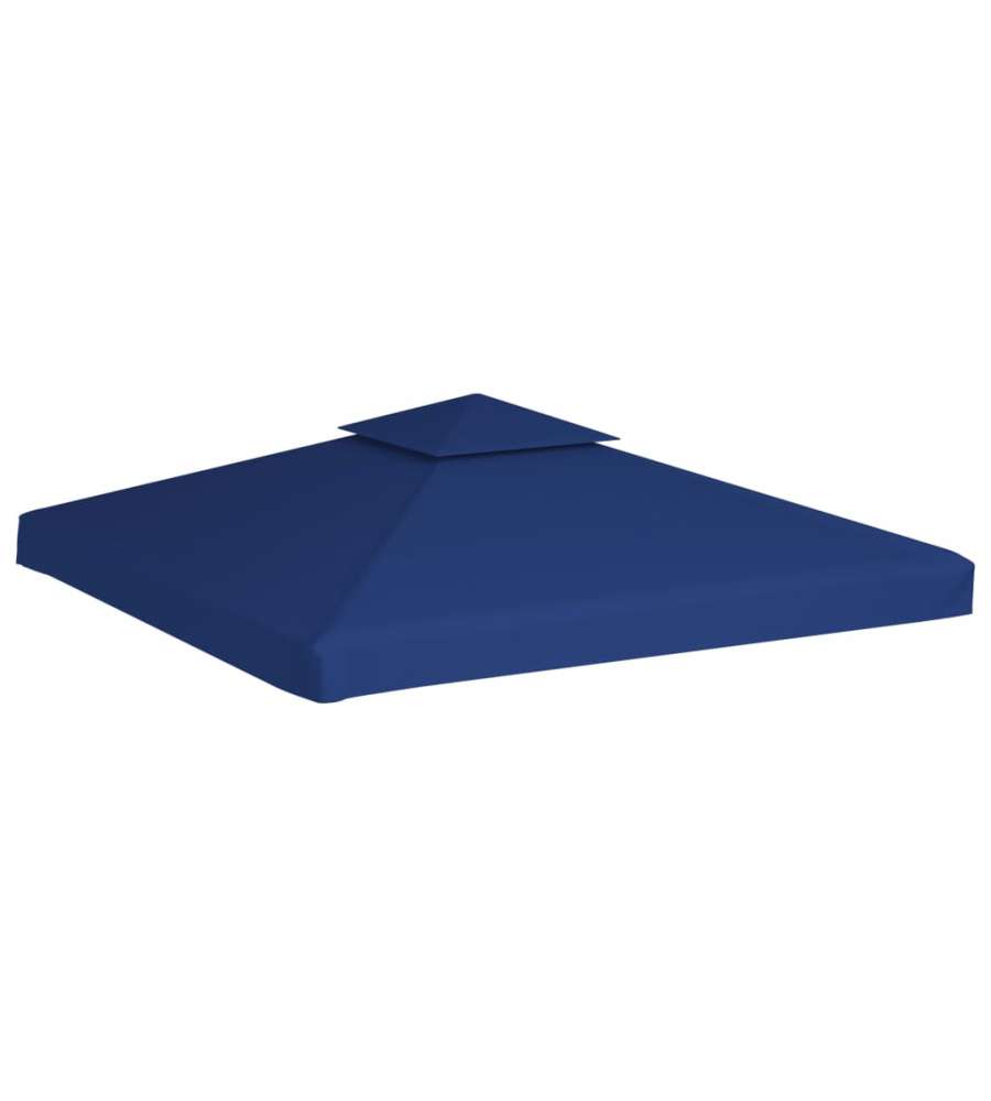 Telo di Ricambio per Gazebo 310g/mq Blu Scuro 3x3m
